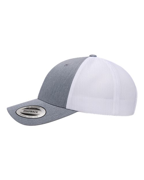 Yupoong 6601 Elite Cap - Heather/ White - side