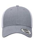 Yupoong 6601 Elite Cap - Heather/ White - front