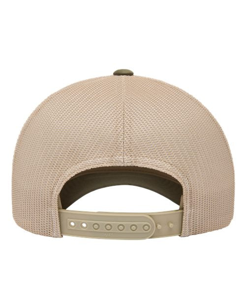 Yupoong 6601 Elite Cap - Moss Green/ Khaki - back