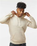 J. America 8720 Unisex BTB Fleece Hooded Sweatshirt - Oyster - model front