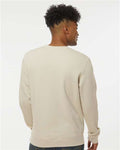 J. America 8721 Unisex BTB Fleece Crewneck Sweatshirt - Oyster - model back