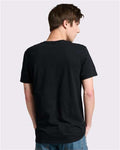 Jerzees 570MR Premium Cotton T-Shirt - Black Ink - model back
