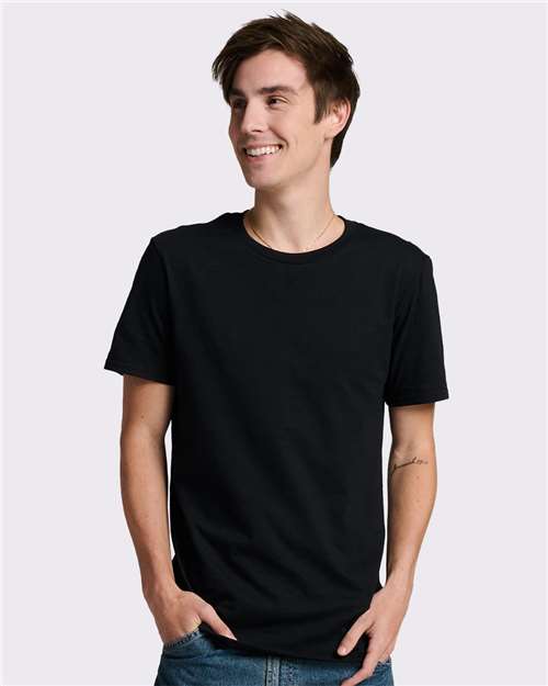 Jerzees 570MR Premium Cotton T-Shirt - Black Ink - model front
