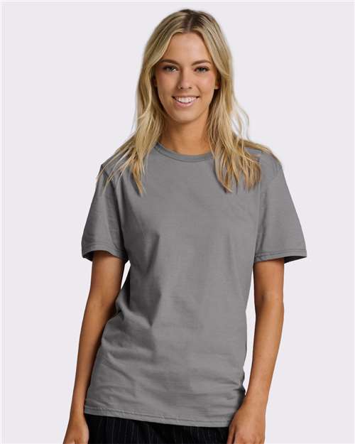 Jerzees 570MR Premium Cotton T-Shirt - Rock - model front