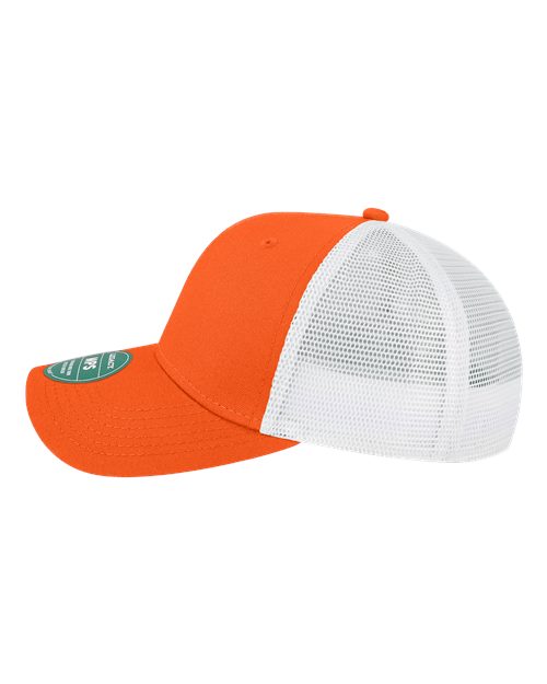 LEGACY MPS Mid-Pro Snapback Trucker Cap - Orange/ White - side