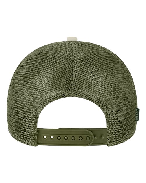 LEGACY MPS Mid-Pro Snapback Trucker Cap - Stone/ Bronze/ Light Olive Green - back