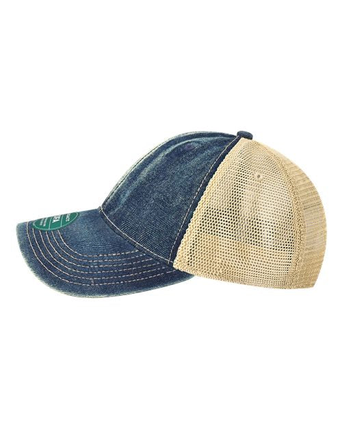 LEGACY OFA Old Favorite Trucker Cap - Blue Denim/ Khaki - side
