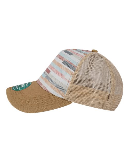 LEGACY OFAFP Old Favorite Five-Panel Trucker Cap - Fabric Stripes - side