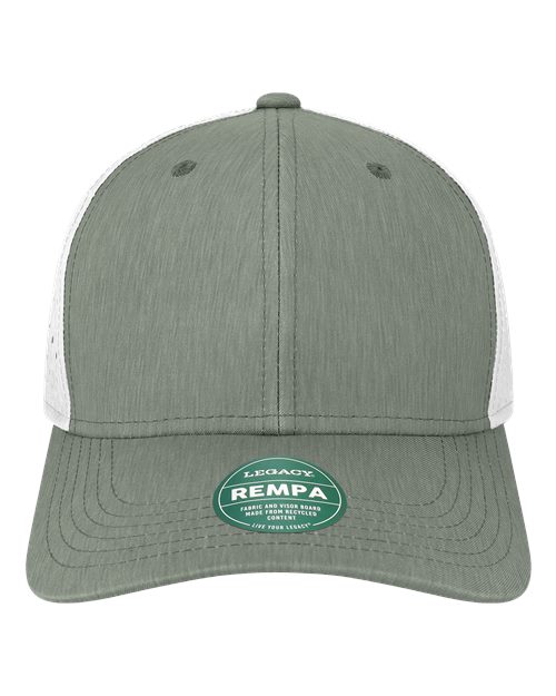 LEGACY REMPA Reclaim Mid-Pro Adjustable Cap - Eco Dark Grey/ White - front