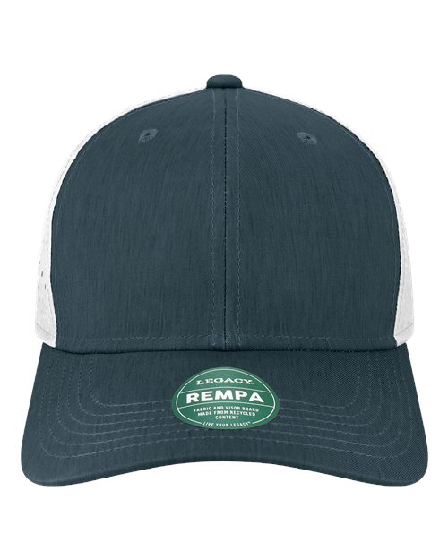 LEGACY REMPA Reclaim Mid-Pro Adjustable Cap - Eco Navy/ White - front