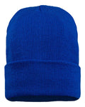 Sportsman SP12JL 12" Jersey Lined Cuffed Beanie - Royal - back