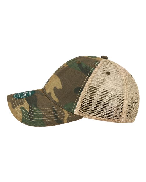 LEGACY OFAY Youth Old Favorite Trucker Cap - Army Camo/ Khaki - side