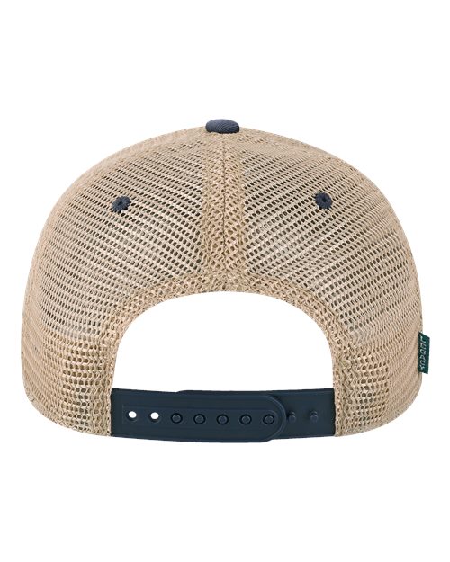 LEGACY OFAY Youth Old Favorite Trucker Cap - Navy/ Khaki - back