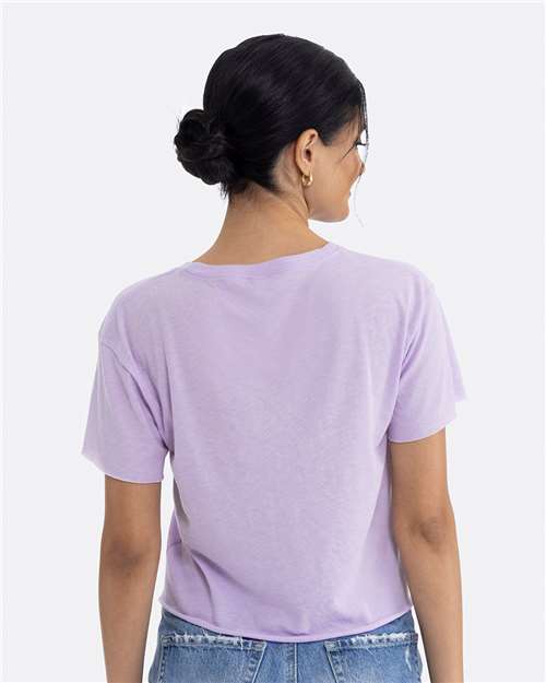 Next Level 5080 Women's Festival Crop Top - Lavender - model back