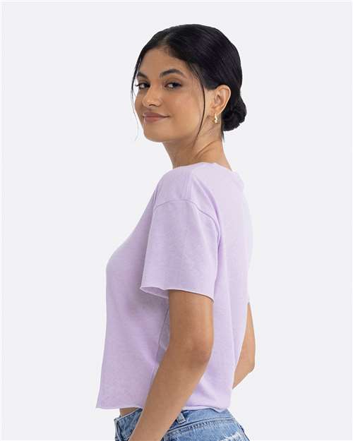 Next Level 5080 Women's Festival Crop Top - Lavender - model side