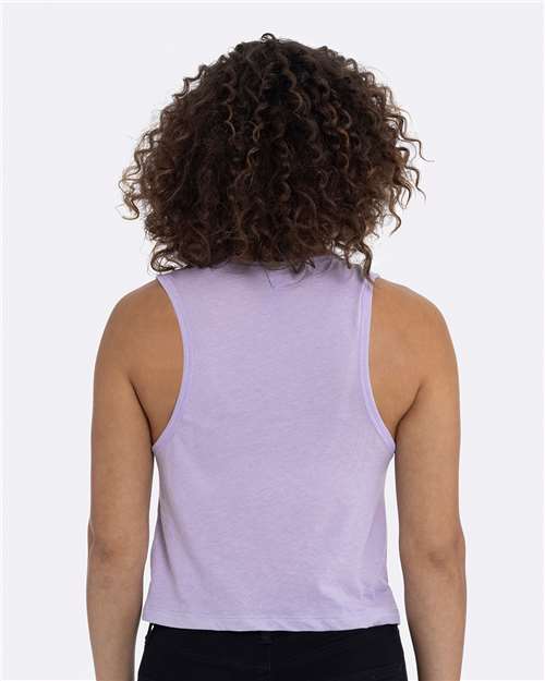 Next Level 5083 Women's Festival Crop Tank - Lavender - model back