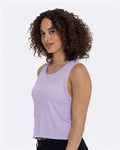 Next Level 5083 Women's Festival Crop Tank - Lavender - model side