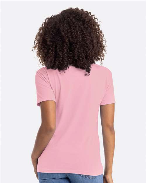 Next Level 6210 CVC T-Shirt - Heather Light Pink - model back
