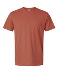 Next Level 6210 CVC T-Shirt - Heather Redwood - flat front