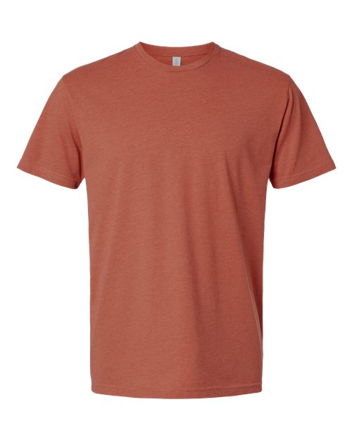 Next Level 6210 CVC T-Shirt - Heather Redwood - flat front