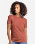 Next Level 6210 CVC T-Shirt - Heather Redwood - model front