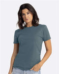 Next Level 6210 CVC T-Shirt - Heather Slate Blue - model front