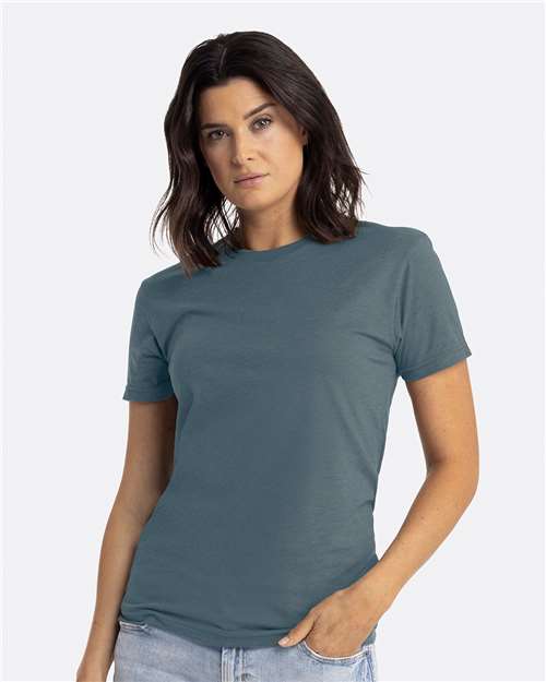 Next Level 6210 CVC T-Shirt - Heather Slate Blue - model front