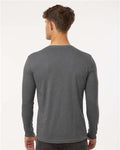 Next Level 6211 Unisex CVC Long Sleeve T-Shirt - Heather Heavy Metal - model back