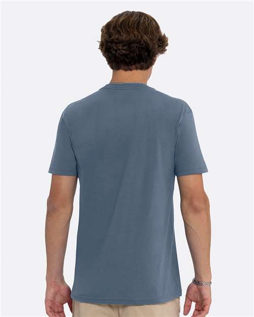 Next Level 3600 Unisex Cotton T-Shirt - Blue Jean - model back