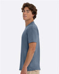 Next Level 3600 Unisex Cotton T-Shirt - Blue Jean - model side