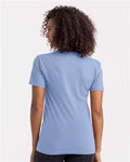 Next Level 3600 Unisex Cotton T-Shirt - Peri Blue - model back