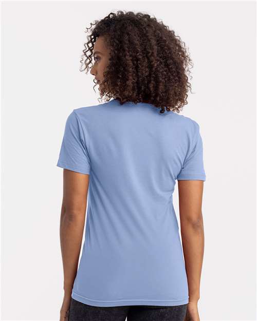 Next Level 3600 Unisex Cotton T-Shirt - Peri Blue - model back