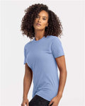 Next Level 3600 Unisex Cotton T-Shirt - Peri Blue - model side