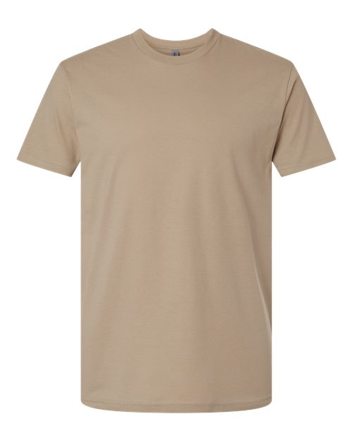 Next Level 3600 Unisex Cotton T-Shirt - Tan - flat front