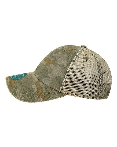 LEGACY OFA Old Favorite Trucker Cap - Green Field Camo/ Java - side