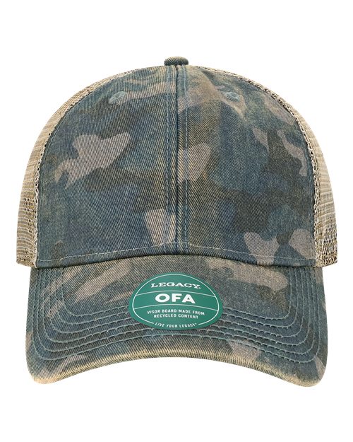 LEGACY OFA Old Favorite Trucker Cap - Navy Field Camo/ Java - front