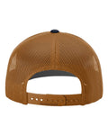 Richardson 112 Snapback Trucker Cap - Navy/ Carmel - back