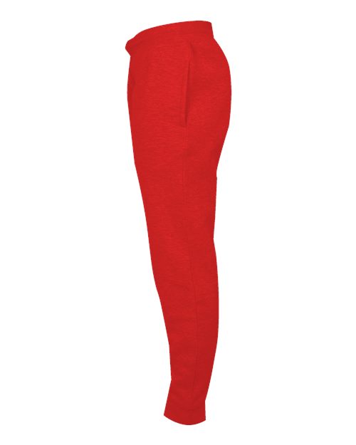Badger 1216 Women’s Sport Athletic Fleece Joggers - Red - side