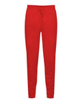 Badger 1216 Women’s Sport Athletic Fleece Joggers - Red - front