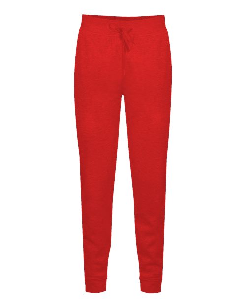 Badger 1216 Women’s Sport Athletic Fleece Joggers - Red - front