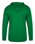 Badger 4105 Unisex B-Core Hooded Long Sleeve T-Shirt - Kelly - back