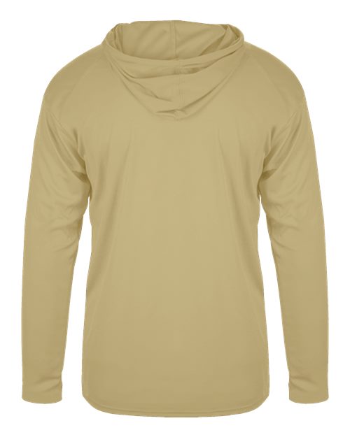 Badger 4105 Unisex B-Core Hooded Long Sleeve T-Shirt - Vegas Gold - back