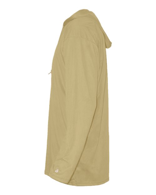 Badger 4105 Unisex B-Core Hooded Long Sleeve T-Shirt - Vegas Gold - side