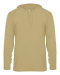 Badger 4105 Unisex B-Core Hooded Long Sleeve T-Shirt - Vegas Gold - front