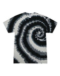 Colortone 1000 Unisex Multi-Color Tie-Dyed T-Shirt - Swirl Black - front