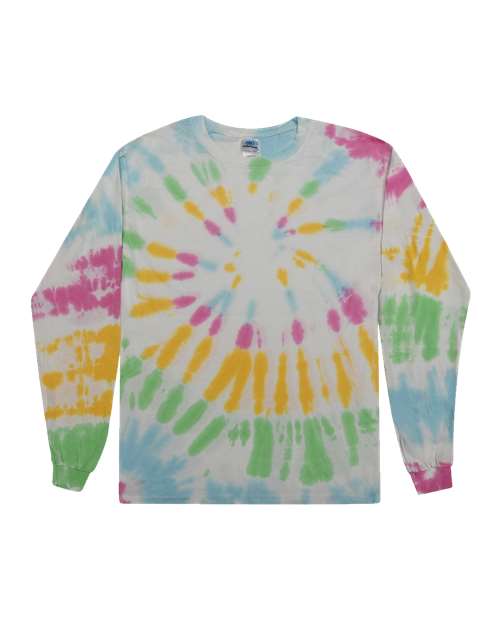 Colortone 2000 Unisex Tie-Dyed Long Sleeve T-Shirt - Yosemite - front