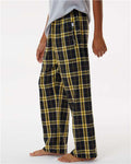 Boxercraft BY6624 Youth Flannel Pants - Black/ Gold - model side