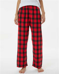 Boxercraft BY6624 Youth Flannel Pants - Red/ Black Buffalo - model front