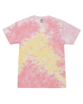 Colortone 1000Y Youth Multi-Color Tie-Dyed T-Shirt - Funnel Cake - front