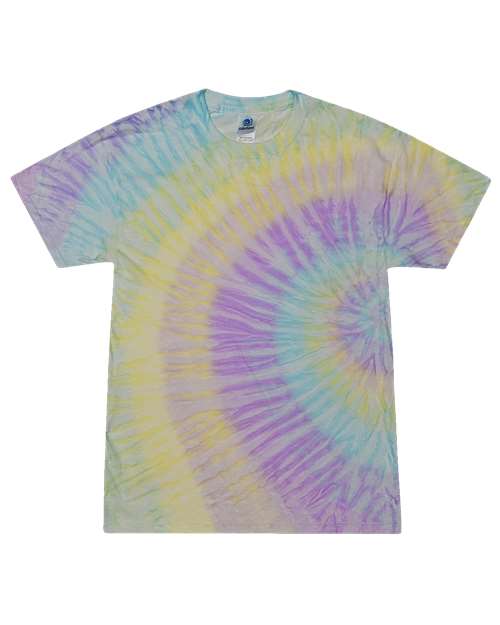 Colortone 1000 Unisex Multi-Color Tie-Dyed T-Shirt - Mystique - front